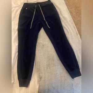 Navy Blue High Waisted Figs Scrub bottoms